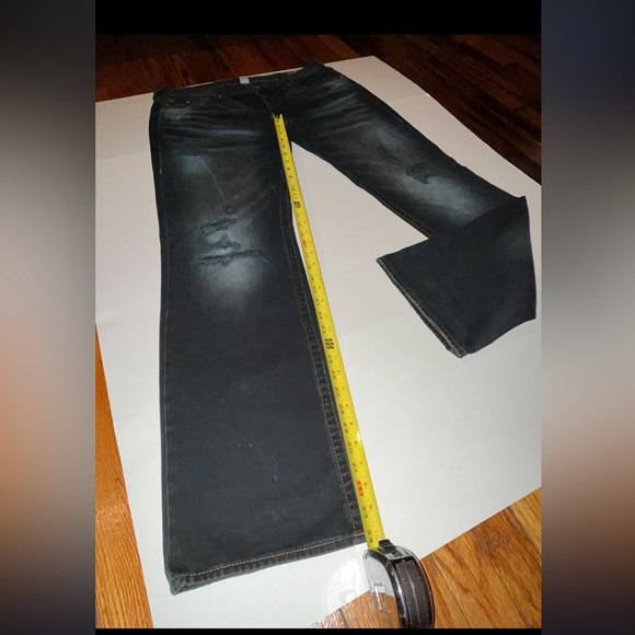 TRUE RELIGION EBGD MOONLIGHT
MARBLE RIPPED STRAIGHT FLAP RED
ORANGE SN SIZE 36 - Picture 4 of 12